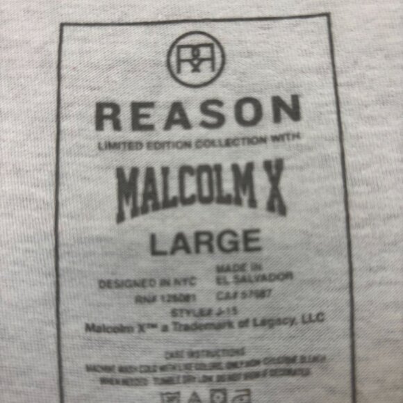 Reason x Malcolm X By Any Means Necessary Movie T-Shirt L - Picture 4 of 5